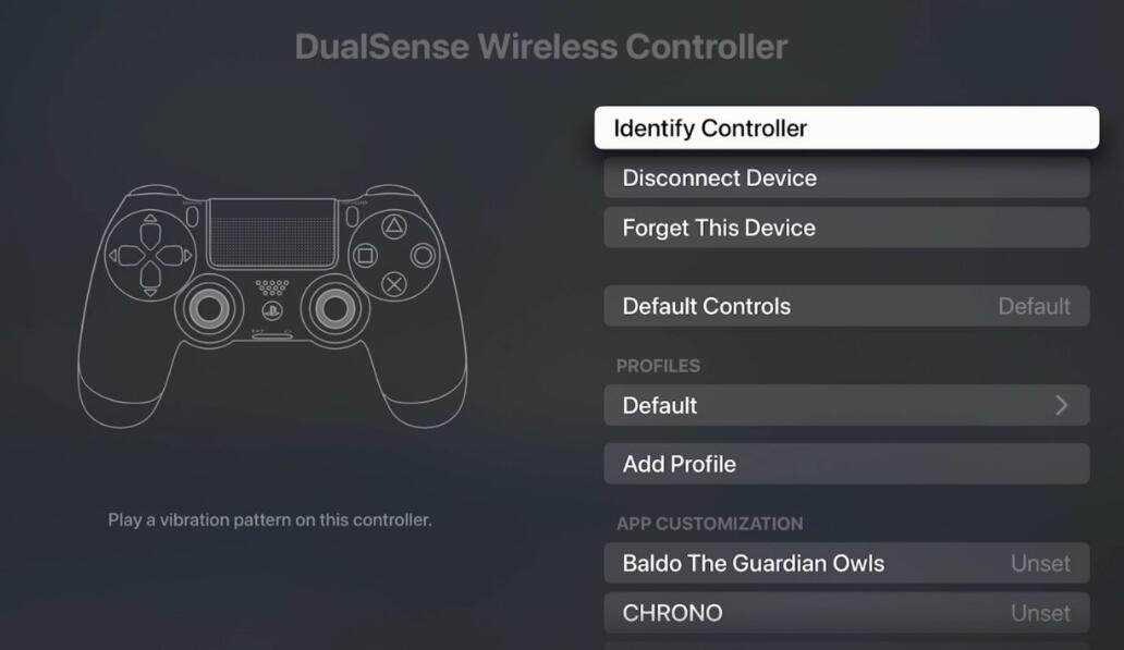 The Apple TV will allow custom controller profiles for any connected controller